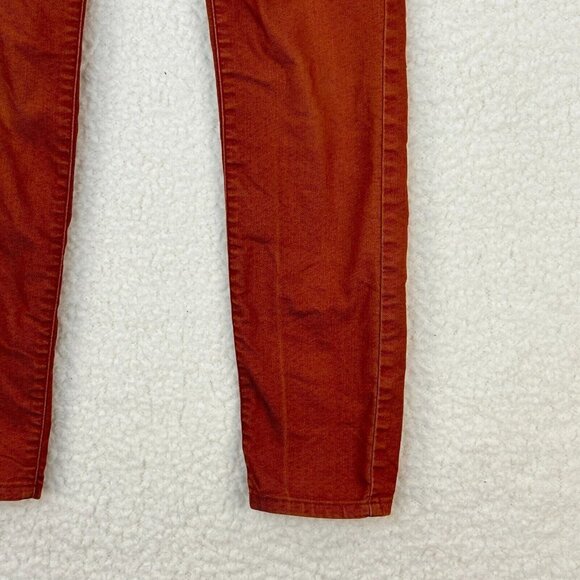 Prana Orange Low Rise Skinny Jeans Womens Denim Zip Fly Pockets Size 25 - Picture 3 of 12